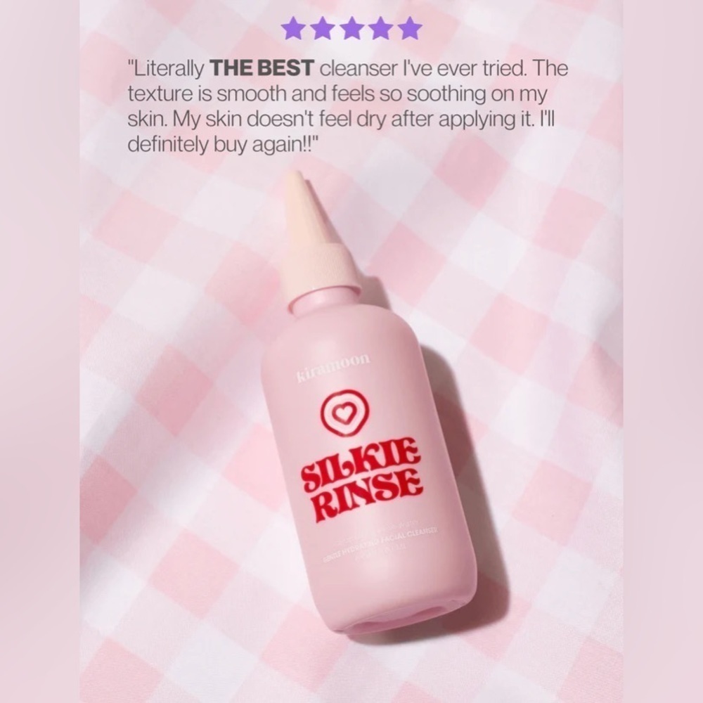 KIRAMOON- Silkie Rinse Silkie Cleanser
Non-Drying + Removes Makeup - Picture 4 of 7